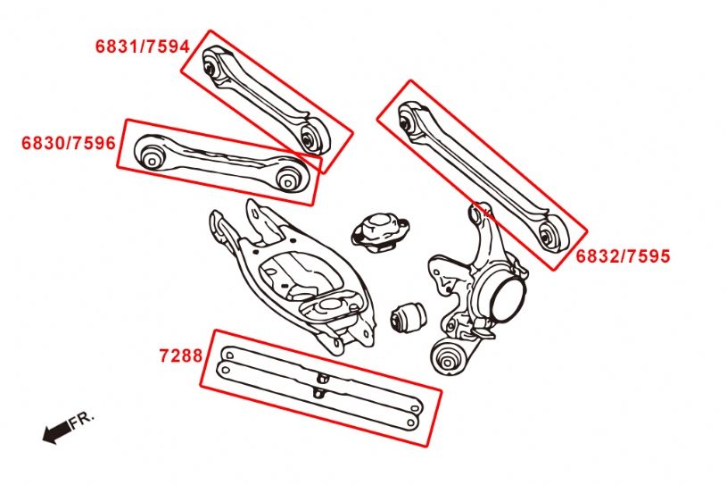 HARDRACE REAR CAMBER KIT BMW 1 SERIES, 3 SERIES