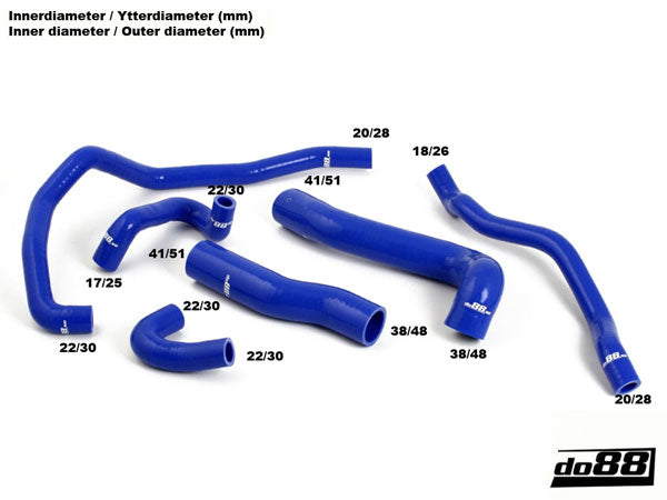 DO88 BMW M3 E46 3.2 l 2001 to 2005 – DO88 Coolant Hose Kit