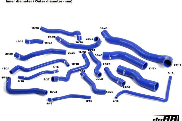 DO88 Coolant Hose Kit DSG ONLY For Golf GTI MK6, Jetta, Scirocco 2.0 TSI