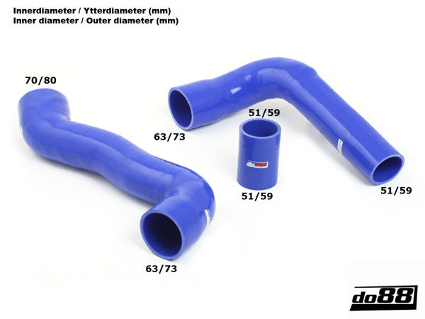 DO88 Ford Focus RS MKll 2009 to 2011 2.5T – DO88 Boost Hoses (Symposer delete)