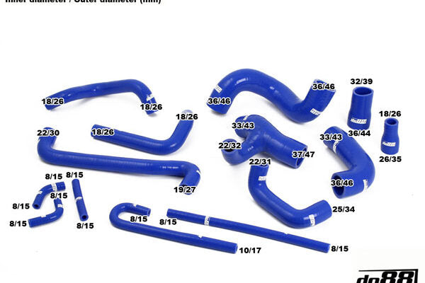 DO88 Coolant Hose Kit BMW M3 E30 1986 to 1992