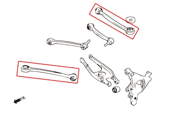 HARDRACE REAR LOWER ARM - FRONT ADJUSTABLE - BMW - FITS MULTIPLE MODELS