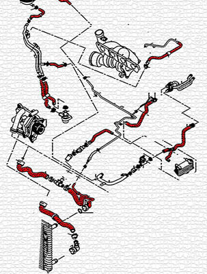 DO88 Coolant Hose Kit DSG ONLY For Golf GTI MK6, Jetta, Scirocco 2.0 TSI